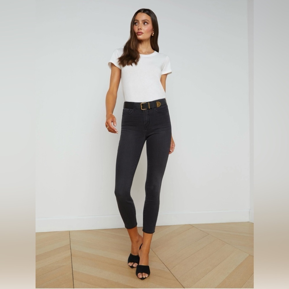 L’Agence Margot Dark Graphite High Rise Skinny Jeans
